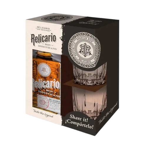 Relicario Ron Dominicano Rum Gift Pack 70CL