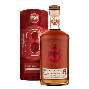 Bacardi Reserva 8 Year Rum Gift Tube 70CL