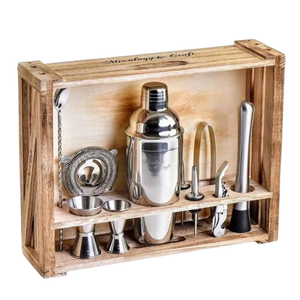 Bartender Kit with Wood Stand