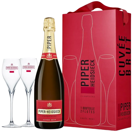 Piper Heidsieck Brut Champagne With Gift-Set 75CL