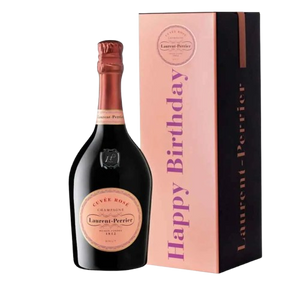 Champagne Laurent Perrier Cuvée Rosé Happy Birthday Gift Tin 75CL