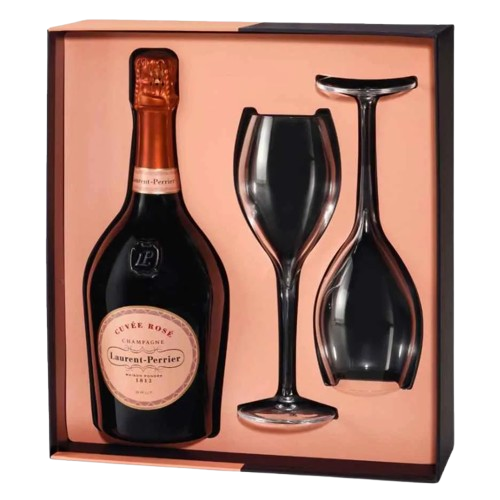 Champagne Laurent Perrier Cuvée Rosé Gift Set 75CL